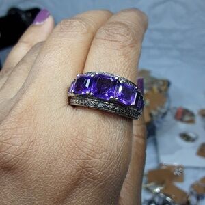 925 Amethyst ring